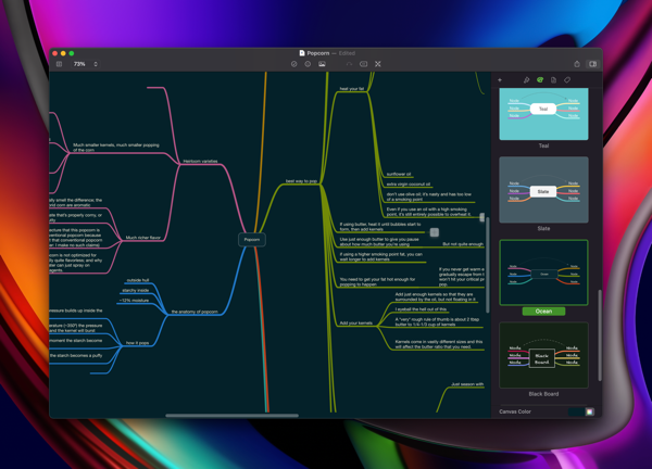 screenshot of MindNode