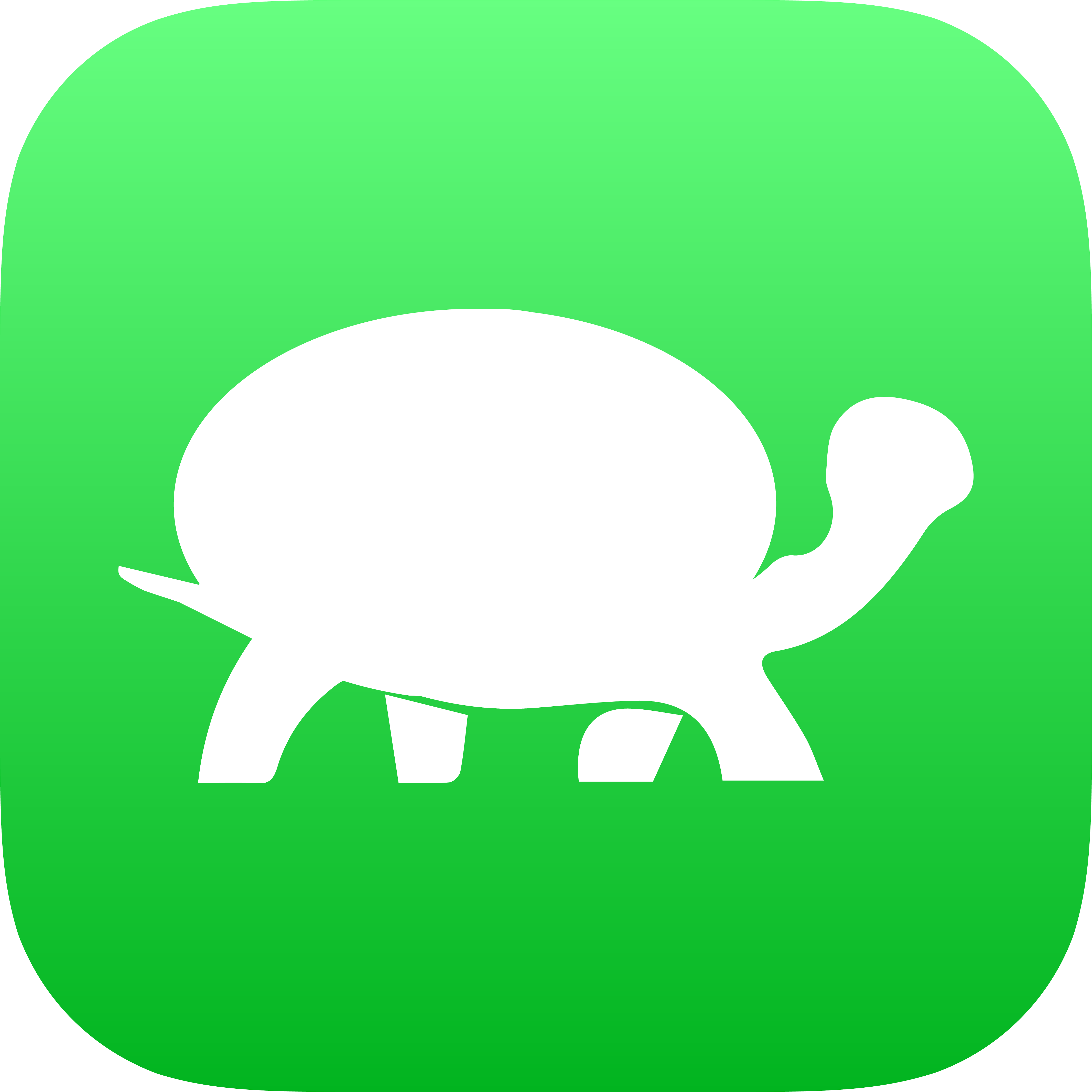 the Messages icon, but it's a turtle instead of a text bubble