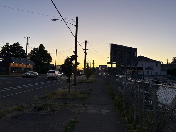 a beautiful sunset shot of a road in my neighborhood